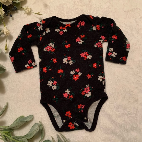 Long sleeve floral Onesie - Picture 1 of 2